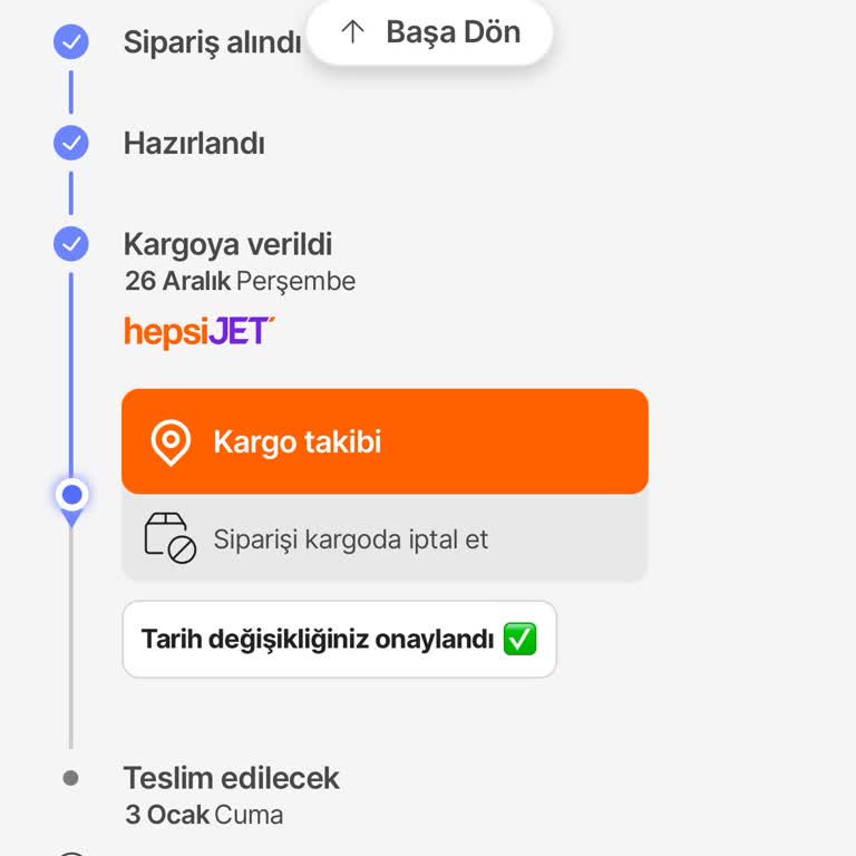 Hepsijet'in Teslimat Tarihi Erteleme Sorunu
