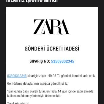 Zara'dan 33 Günlük İade Bekleyişi