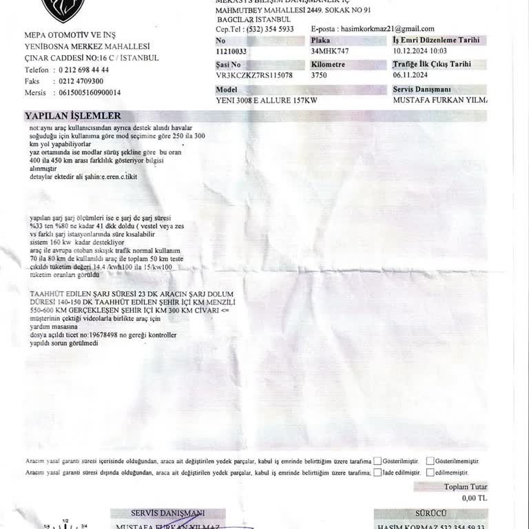 Peugeot E3008 İle Yaşadığım Hayal Kırıklığı