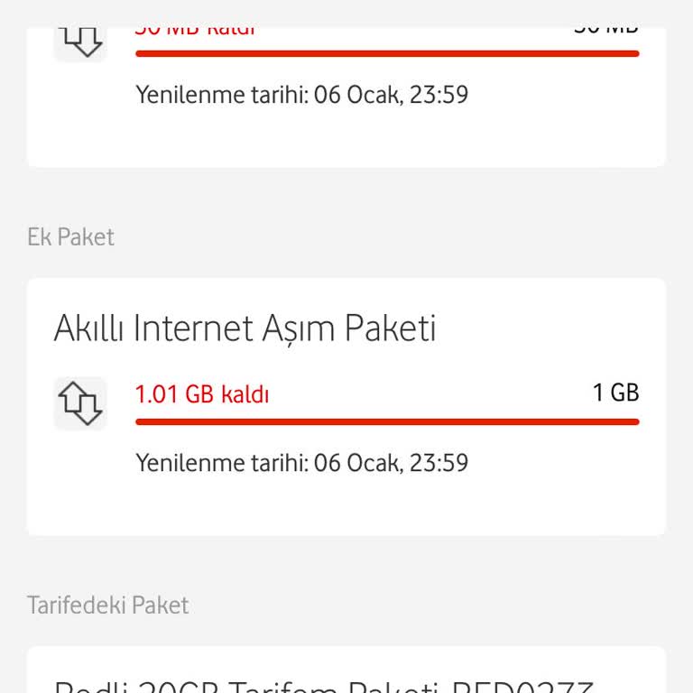 İstenmeyen İnternet Paketi Yüklemesi