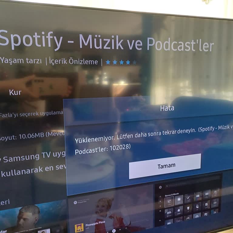 Samsung TV'de Uygulama Yükleme Sorunu