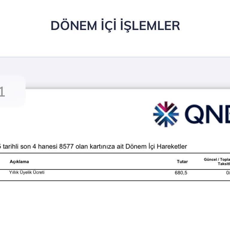 QNB Finansbank Yıllık Üyelik Ücreti İadesi Talebi