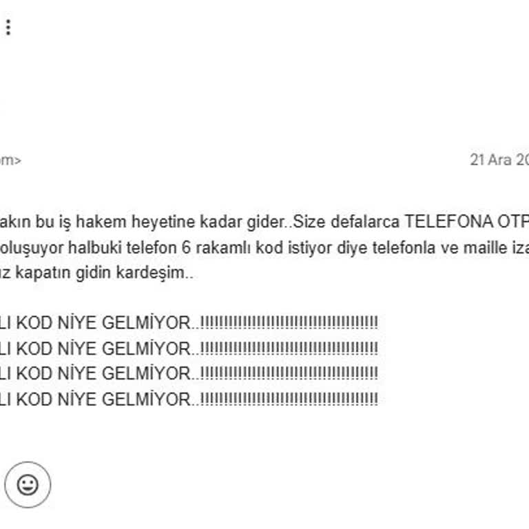 OTP Kodu Sorunu: Biletlerime Erişemiyorum