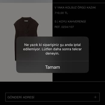 Zara'dan Sipariş Krizi: Ürünler Nerede?