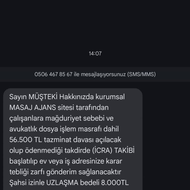 Asılsız Tazminat Davası Ve Tehdit Mesajları