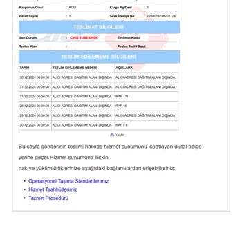 Yanlış İade Edilen Kargomun Mağduriyeti