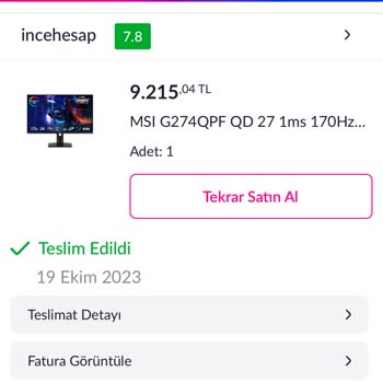 MSI Monitör Değişiminde Adaletsiz Teklif