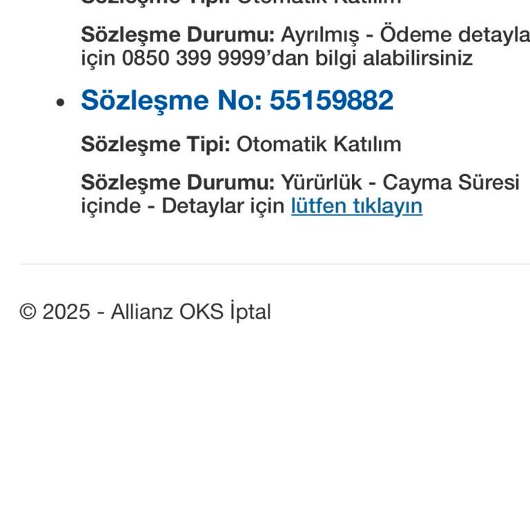 Allianz BES İptal Sürecinde Yaşanan Sorunlar