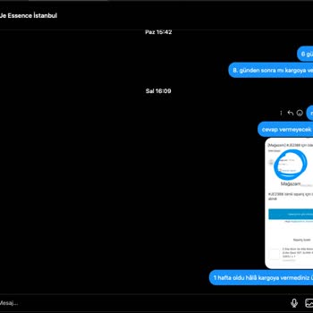 Siparişler Kargoya Verilmiyor İade Talep Ediyorum