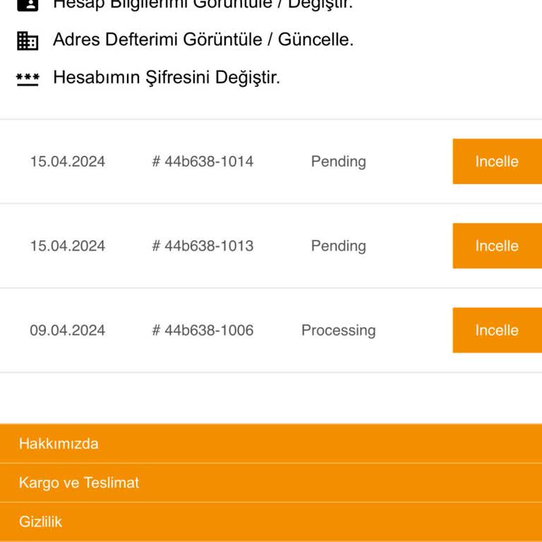 7 Aydır Gelmeyen Sipariş Ve İletişimsizlik Sorunu