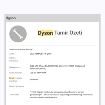 Dyson Servis Sürecinde Büyük Hayal Kırıklığı
