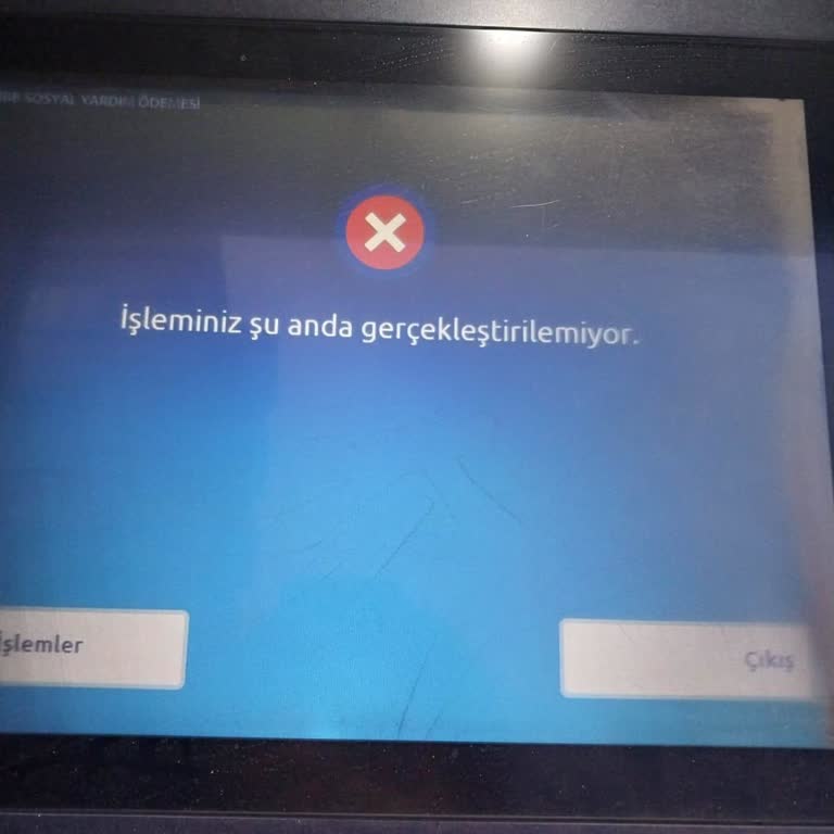 ATM'den Para Çekememe Sorunu