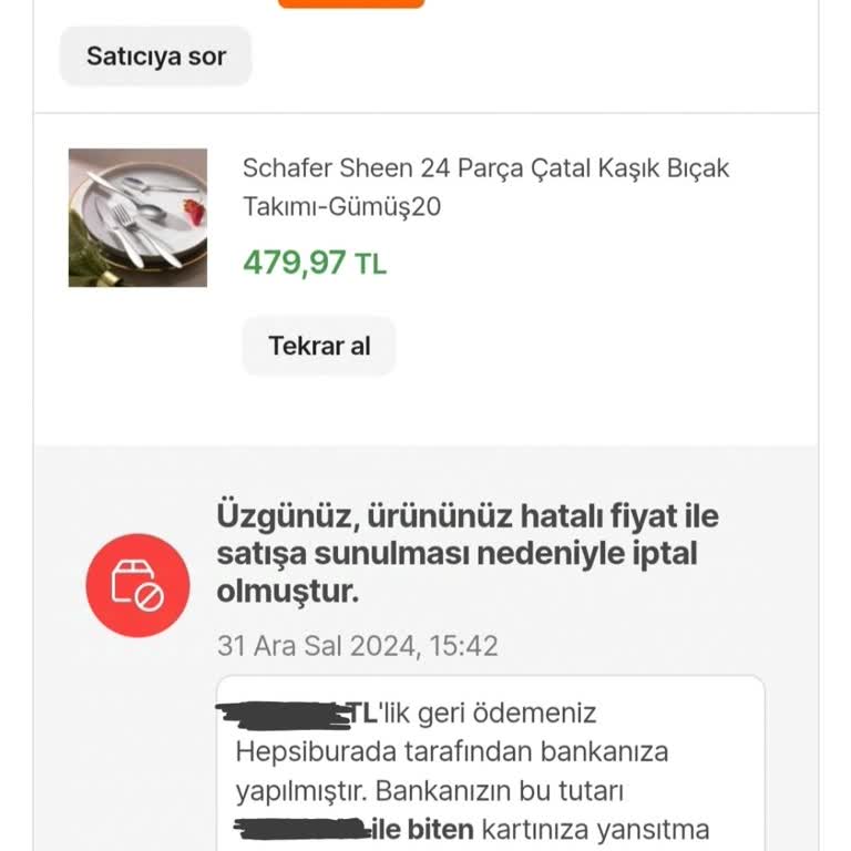 İndirimli Ürünlerin İptali Ve Müşteri Mağduriyeti