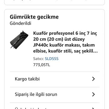 Gümrükte Bekleyen Sipariş İçin Acil Çözüm Talebi