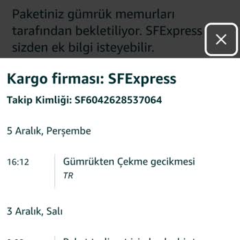 Gümrükte Bekleyen Sipariş İçin Acil Çözüm Talebi