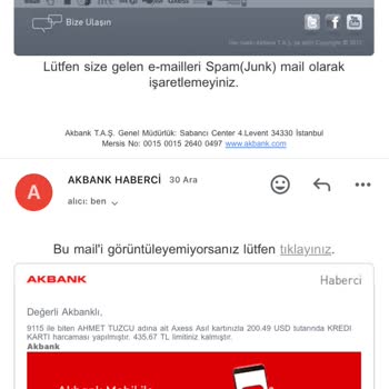 Akbank Kredi Kartı Güvenlik Sorunu