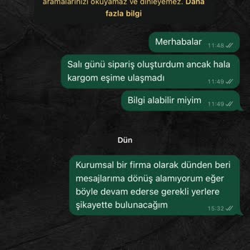 Kargo Teslim Edilmiyor Ve İletişim Kurulamıyor