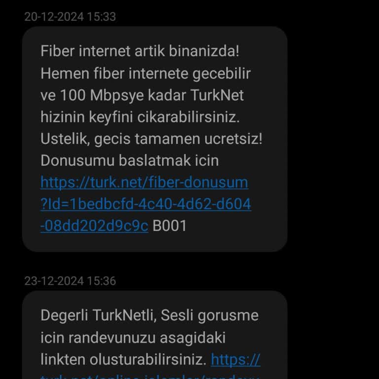 TurkNet Fiber Geçişinde Yaşanan Sorunlar