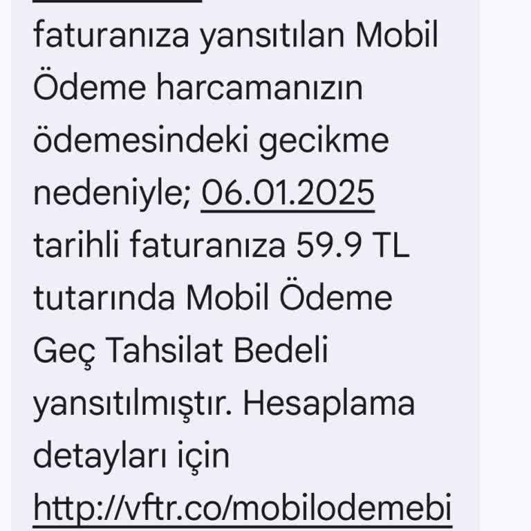 Geç Ödeme Bedeli Hakkında Şikayet