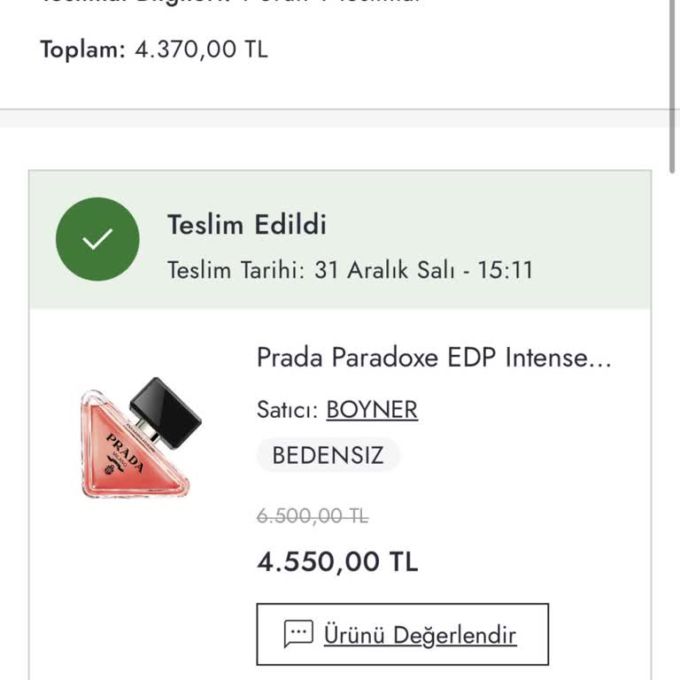 Boyner'den Aldığım Parfümün Kalıcılığı Hayal Kırıklığı