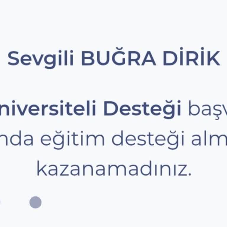 Genç Üniversiteli Bursunda Beklenmedik Engel