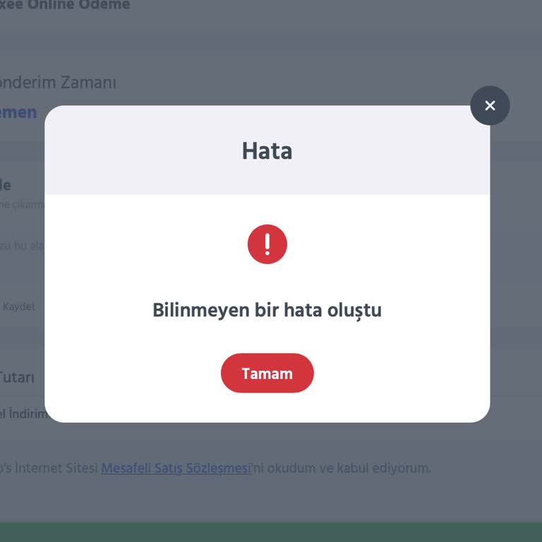 Domino's Cüzdan İle Ödeme Sorunu