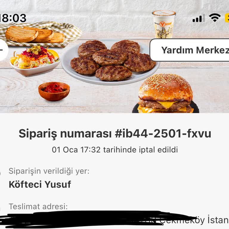 Teslim Edilmeyen Sipariş Ve Keyfi İptal