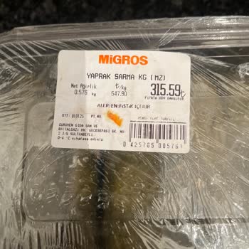 Migros'tan Aldığım Soğuk Meze Ürünleri Hayal Kırıklığı Yarattı