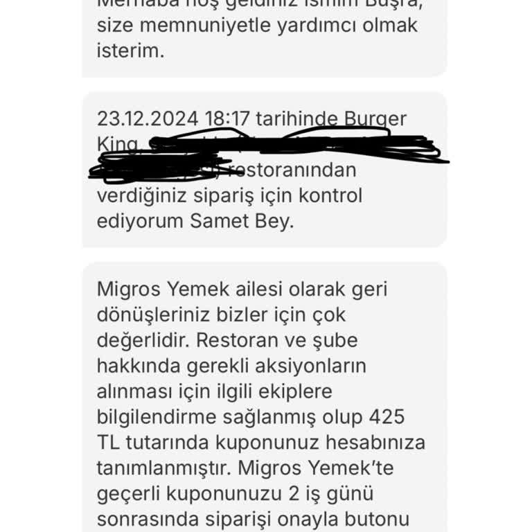 Eksik Ürün Ve Yetersiz Müşteri Hizmeti