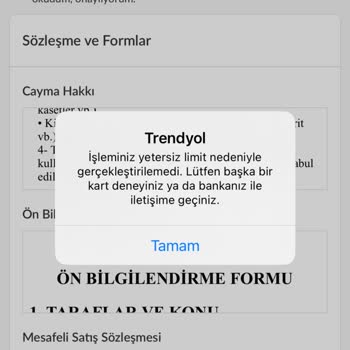 Mobil Ödeme Hatası Ve Çözüm Eksikliği