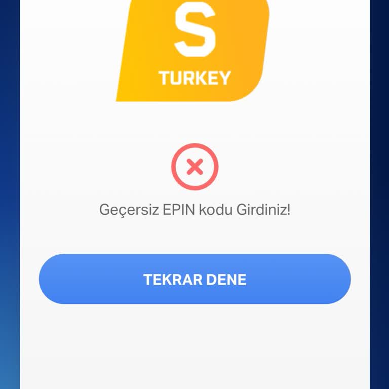 E-Pin Hatası Ve İlgisiz Destek Ekibi