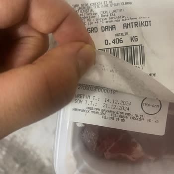 Yanıltıcı Son Kullanma Tarihiyle Satılan Et Ürünü