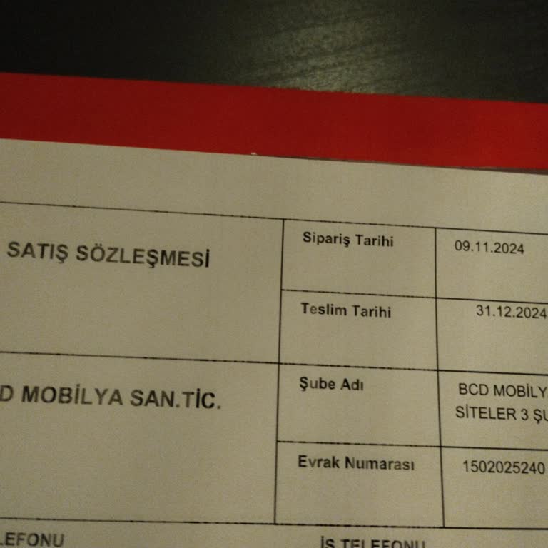 Teslim Edilmeyen Mobilya Ve İlgisiz Müşteri Hizmetleri