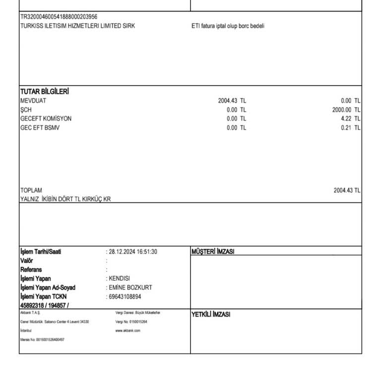 İnternet Aboneliği İptali Sonrası Haksız Ücret Talebi