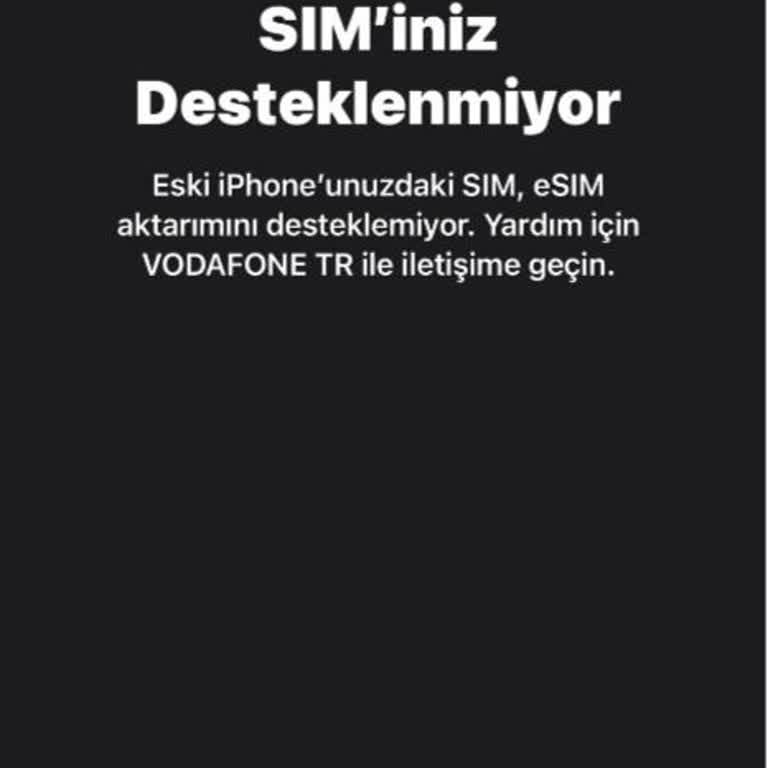 E-sim Aktivasyon Sorunu Ve Müşteri Hizmetleri Yanıltıcı Bilgi