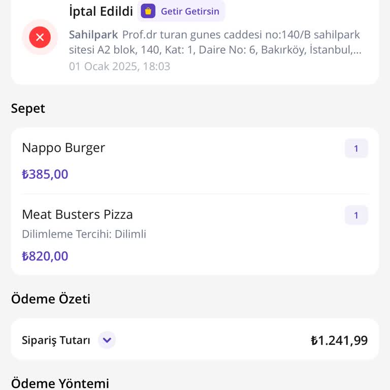 Yanlış Adrese Teslim Edilen Sipariş Ve İade Sorunu