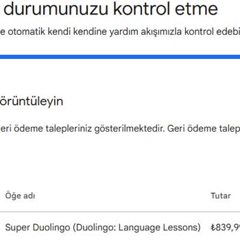 Google Play Duolingo Üyelik Ücreti İçin Bildirim Gelmedi