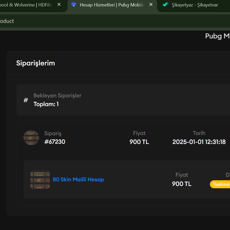 Satın Aldığım Hesabın Teslim Edilmemesi