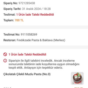 Yılbaşı Pastası Hayal Kırıklığı