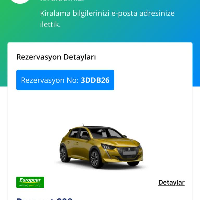 Europcar Rezervasyon Sorunu Ve Para İadesi Hakkında Mağduriyet!