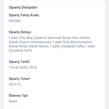 Yanlış Sipariş Ve Ücretlendirme Sorunu