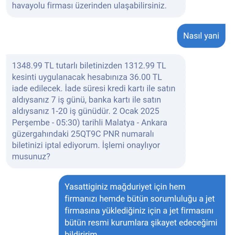 Obilet İptal Ücreti Şoku