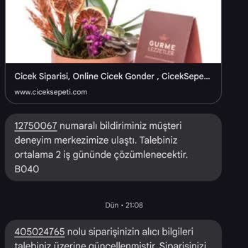 Çiçek Sepeti'nin Teslimat Ve İade Sorunlarıyla Müşteri Mağduriyeti