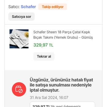 İptal Edilen Siparişler Ve Yanıltıcı Stok Bilgisi