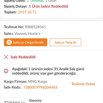 İade Edilmeyen Ağır Battaniye Sorunu