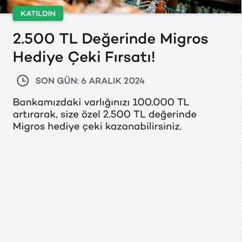 Kampanya Şartları Yerine Getirilmesine Rağmen Hediye Çeki Tanımlanmadı