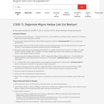 Kampanya Şartları Yerine Getirilmesine Rağmen Hediye Çeki Tanımlanmadı