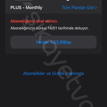 Ödenen Abonelik İçin Tekrar Ücret Talebi