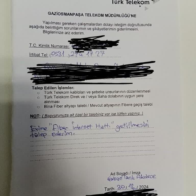 Türk Telekom'da Fiber Hat Çilesi