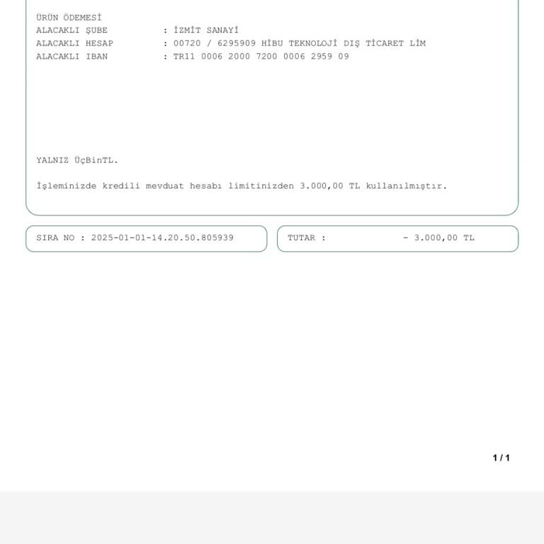 Ürün İptalinde Mağduriyet